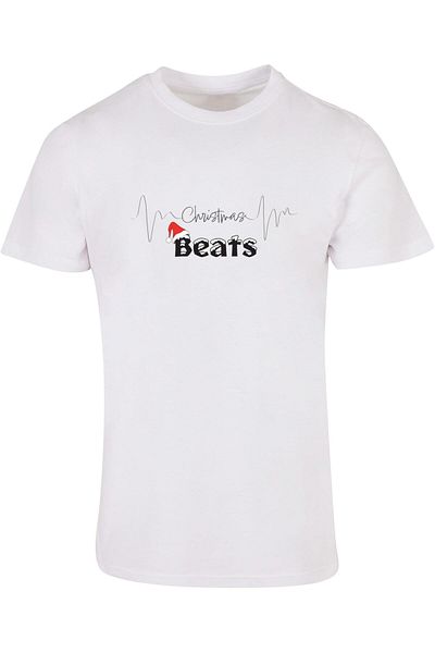 Merchcode Herren Christmas Beats Basic Round Neck T-shirt