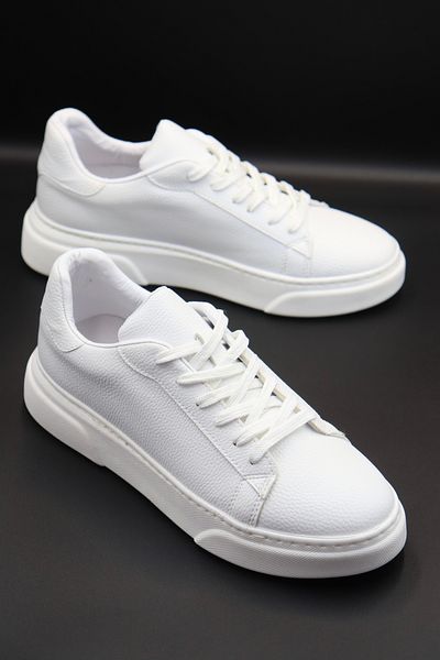 Sanvio Tarzkar Men's White Casual Flexible Comfortable Stitched Lightweight Eva Sole Walking Guaranteed Sneakers Sneakers