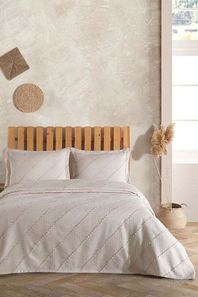 Elart Karya Bedspread Double (240X250 cm) Ecru