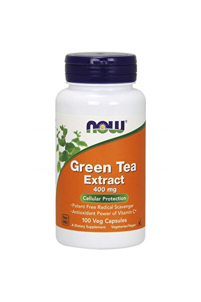 Now Green Tea Extract + C vitamin (Yeşil Çay Ekstraktı)400 mg 100 Kapsül