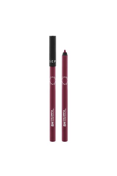 SEPHORA 8 Hr Colorful Lip Liner 8 Hour Non-Smudge Lip Liner 18 Plum Syrup Elsbeauty