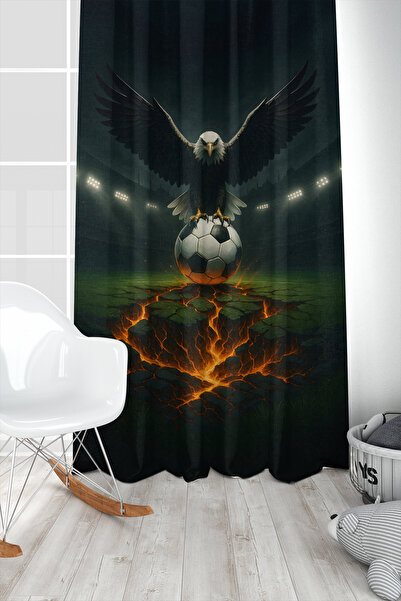 Bertille Home Children's and Baby's Room Black and White Fan Football Series ...