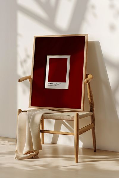 Home 3-Piece Red Luxury Living Room Set, Living Room Decor, Living Room Decor, Kitchen Decor Frameless Poster