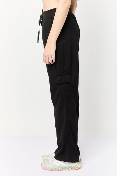 BSP Women Sportswear Fit Solid Outdoors Cargo Pants, Black