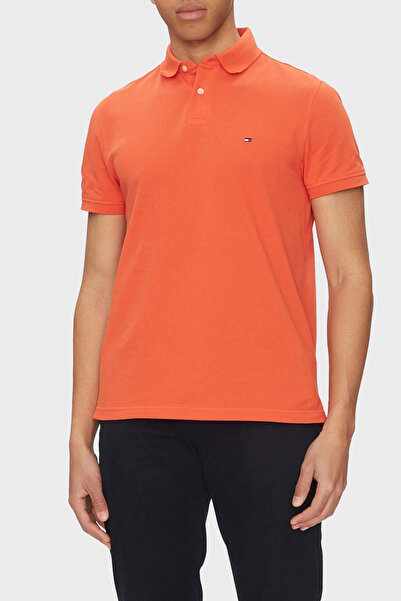 Tommy Hilfiger Streç Pamuklu Slim Fit Düğmeli Polo Yaka T Shirt Erkek POLO YA...