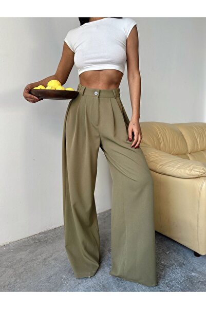 mydukkan.co Yandan Katlama Düğme Detay Palazzo