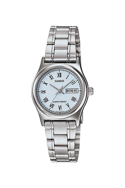 Casio Women's Analog Stainless Steel Watch LTP-V006D-2BUDF - 25 mm - Silver