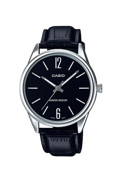 Casio Analog Watch with Leather Strap Model MTP-V005L-1B for Men
