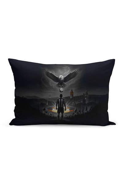 Bertille Home Copil Bebeluș Negru Alb Fan Fotbal Seria Husă de pernă (Husă de pernă)