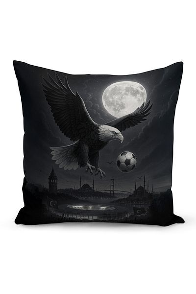 Bertille Home Copil Bebeluș Negru Alb Fan Fotbal Seria Husă de pernă (Husă de pernă)