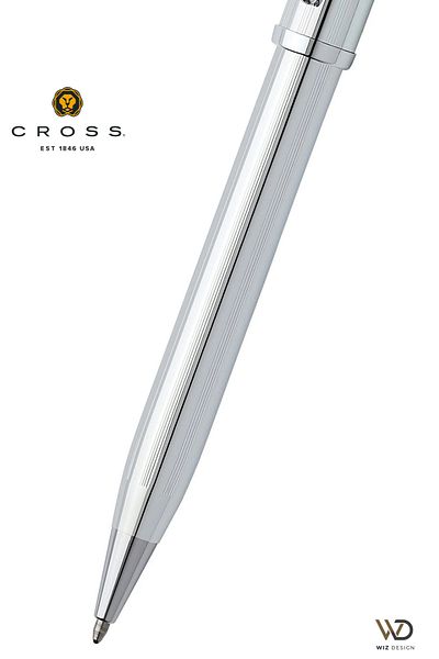 Cross قلم حبر جاف Century II 3509 3502wg مجموعة من الكروم اللامع مع صندوق هدايا خاص