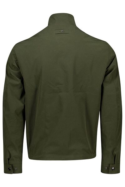 PAUL&SHARK Men's Regular Fit Zippered Stand Collar Long Sleeve Green Jacket 25412000-089