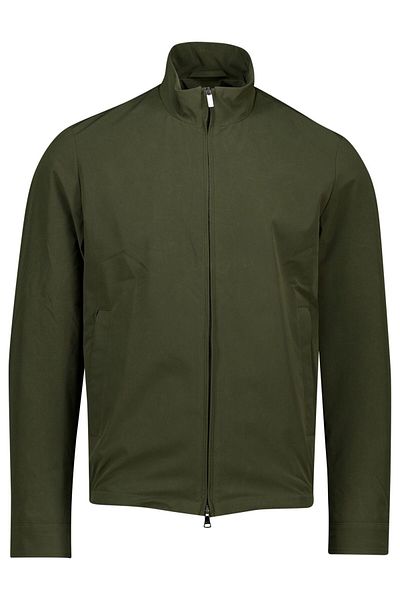 PAUL&SHARK Men's Regular Fit Zippered Stand Collar Long Sleeve Green Jacket 25412000-089