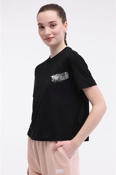 Kinetix Wl Cyrus 11Bt206 5Fx Black Women's Short Sleeve T-Shirt