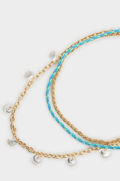 DeFacto Women's 3-Piece Colorful Necklace F1110Axns