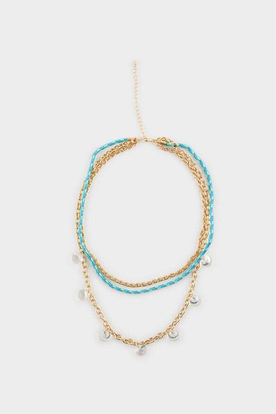 DeFacto Women's 3-Piece Colorful Necklace F1110Axns