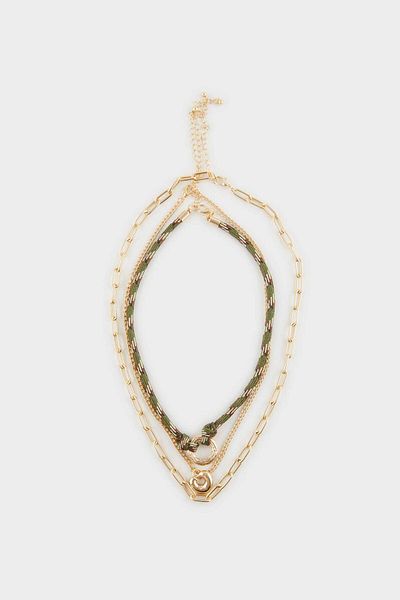 DeFacto Women's 3-Piece Gold Necklace F1122Axns