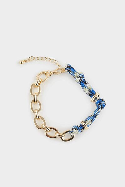 DeFacto Women's Blue Detailed Gold Bracelet F1123Axns