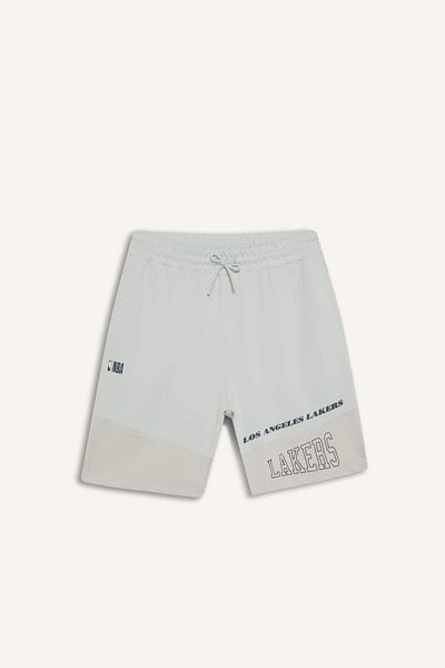 DeFacto Defactofit Nba Los Angeles Lakers Standard Fit Short Leg Shorts E3023Ax25Sm