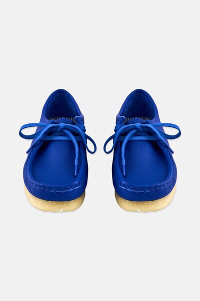 CLARKS Women Standard Wallabee Lace Up Shoes, Blue