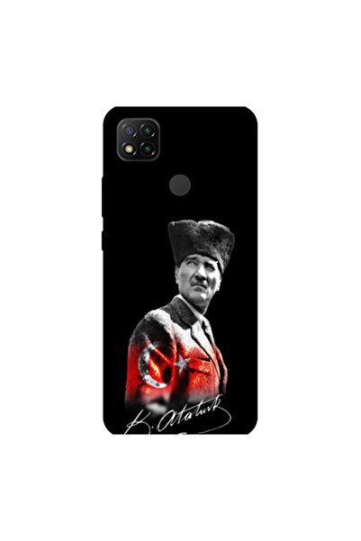 Zebana Xiaomi Redmi 10A Compatible Case Mustafa Kemal Ataturk Design V2 Silic...