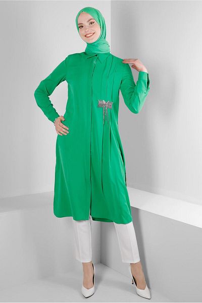 Alvina STONE EMBROIDERY DETAILED TUNIC 43528