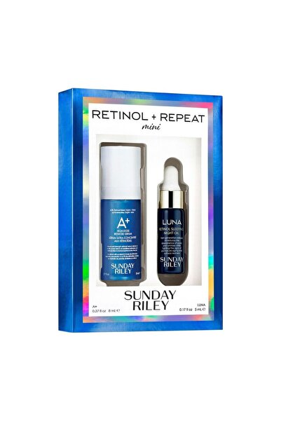 Sunday Riley مجموعة سفر صغيرة من الريتينول والتكرار، 0.4 أونصة سائلة، 1.0 قطعة
