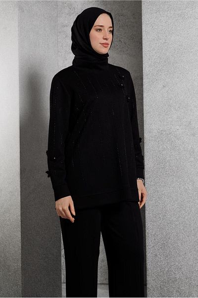 Alvina Set trening 45041 - Pantaloni cu detaliu de piatră
