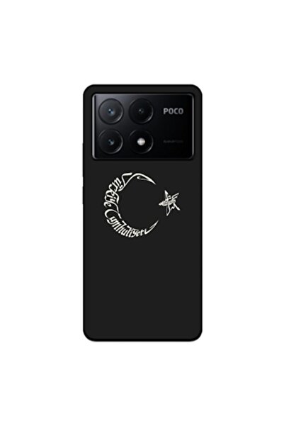 Zebana Xiaomi Poco X6 Pro 5G Uyumlu Kılıf Ay Yıldız ve Atatürk Silikon Kılıf ...