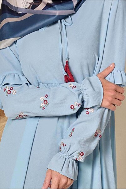 Alvina Embroidered Sleeves Bol Cut Tunic 4274