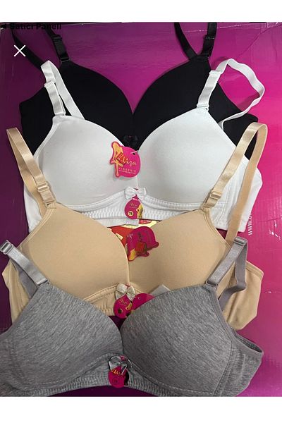 lal iç giyim Young Girl's Training Bra 100% Cotton Sponge Wire Free