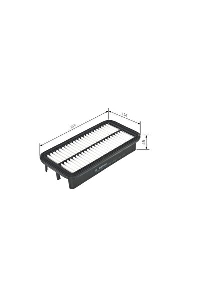 Bosch فلتر الهواء S0016 هيونداي جيتز 1.5CRDI 02+ 281131C500 F026400016