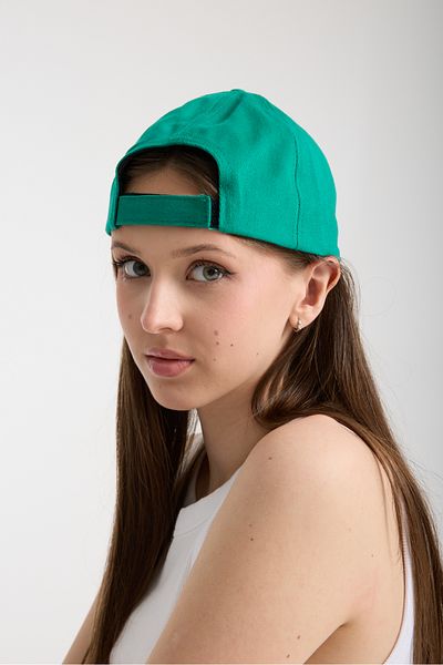 Moda Days Unisex Green Color White Embroidery Ny Embroidered Beyboz Hat
