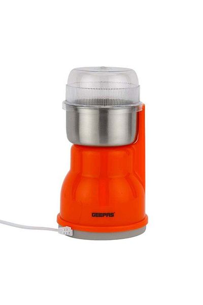 Geepas Coffee Grinder, Stainless Steel Cup & Blades | 300W Motor with Overheat Protection | Ideal for Spice