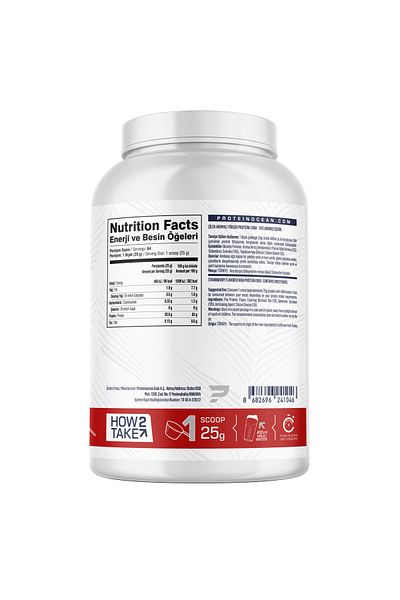 Proteinocean Strawberry Pea Protein - 1.6 kg, 64 Servies