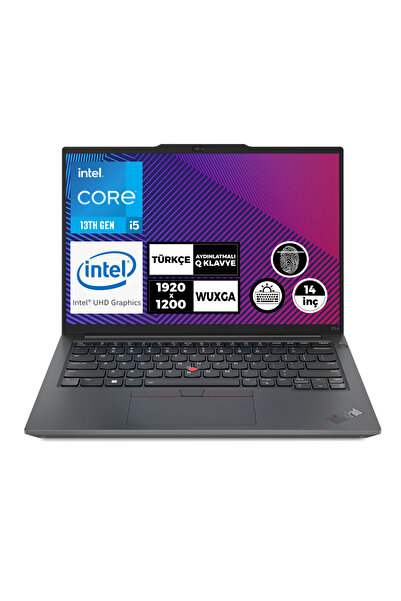 LENOVO ThinkPad E14 G5 i5-13420H 16GB 512GB SSD 14" WUXGA Fdos Taşınabilir Bilgisayar 21JK00KTTX