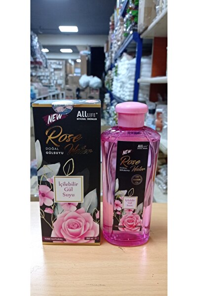 alllife Gül Suyu İçilebilir Doğal ve Katkısız 350 ml