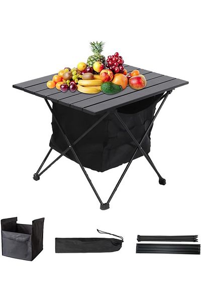 fulina Portable camping table,ultra-light aluminum,foldable with storage bag,suitable for outdoor picnics