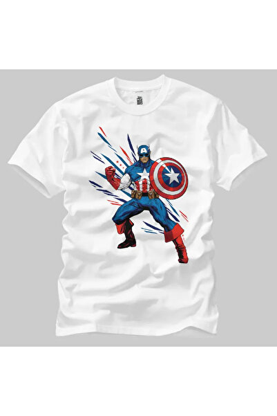 Built By Crazy Kapetan Amerika unisex majica