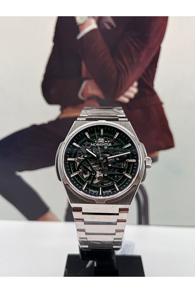 Momentus Skeleton Automatic Mens Wrist Watch 5 Atm Waterproof with 3 Years Warranty