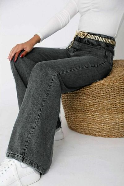 Ramrod Lifalif Smoked Wide Leg Palazzo Model Jeans