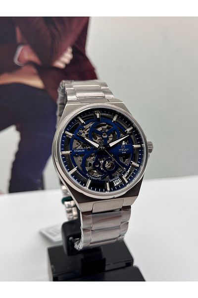 Hislon Titanium Automatic Men's Wristwatch 5 Atm Waterproof with 3 Years Warranty