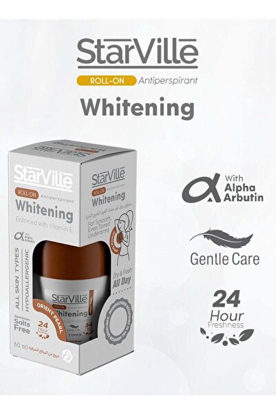 starville Starfil Roll-On Brightening & Deodorant with a blend of oriental and oud scents 60 ml
