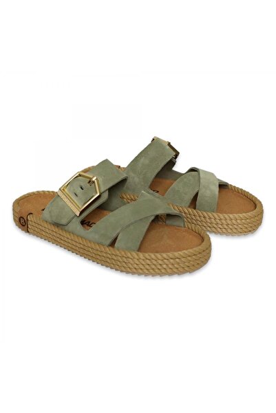 Bohonomad Γυναικείες παντόφλες Sevilla Double Band Green