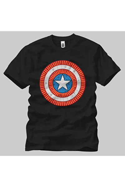 Built By Crazy Captain America Icon Light Unisex T-Shirt