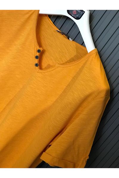 UOMOPARK 2135 Pear Collar Short Sleeve T-shirt
