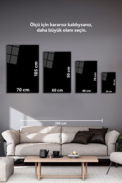 Vosevu Günbatımında Deniz Dikey Cam Tablo, Modern Ev Ofis Dekoru, Hediyelik Duvar Dekorasyonu, Kırılmaz Cam