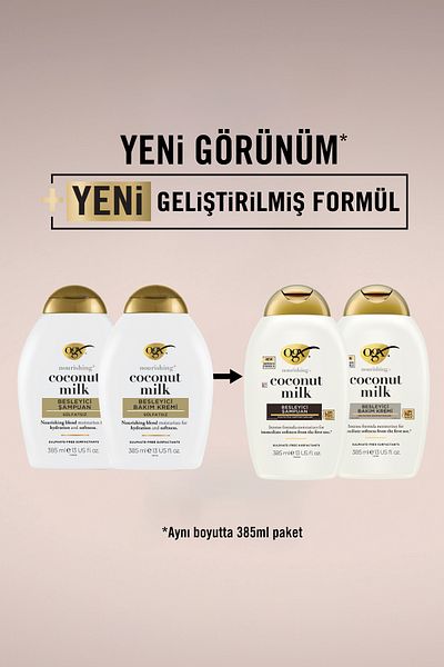 OGX Coconut Milk Shampoo + Niacinamide Serum Gift