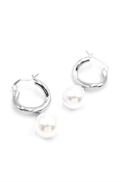Royaleks Pearl Earrings - Silver