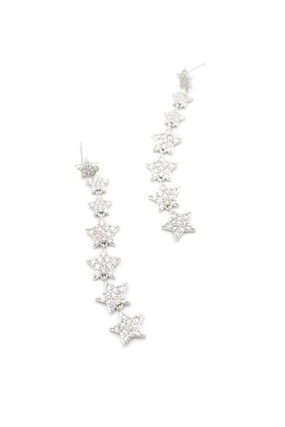 Royaleks Star Earrings - Silver